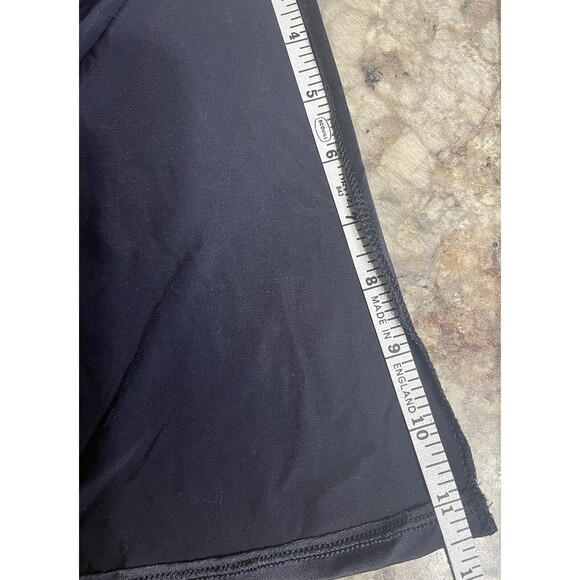 Vanity Fair Vassarette Half Slip Womens M 24” Long Black Sable Lace Waist - Picture 8 of 9